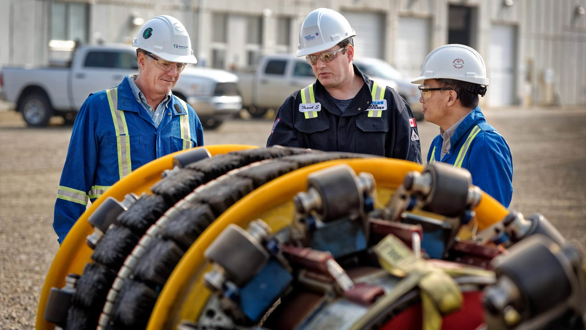 Closeup of Pipeline Inspection Guage, or PIG